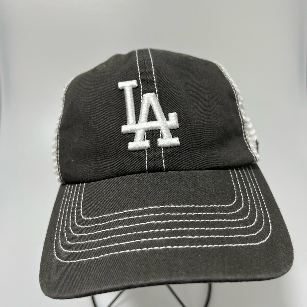 LA Dodgers ‘47 Snapback Hat Graphite Grey White